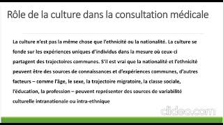 Anthropologie de la santé Que peut apporter l’anthropologie  à la pratique de la médecine ?