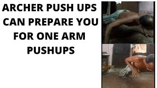 ARCHER PUSH UPS AS TRAINING FOR ONE ARM PUSH UPS #SHORTS
