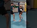 kickboxing padwork with reiss jones of immortal mma in tamworth shorts