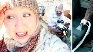 😱MOM OF 8 Attempts CLEANING The DIRTIEST VAN Interior Ever! + Jamerrill's HUSBAND!!