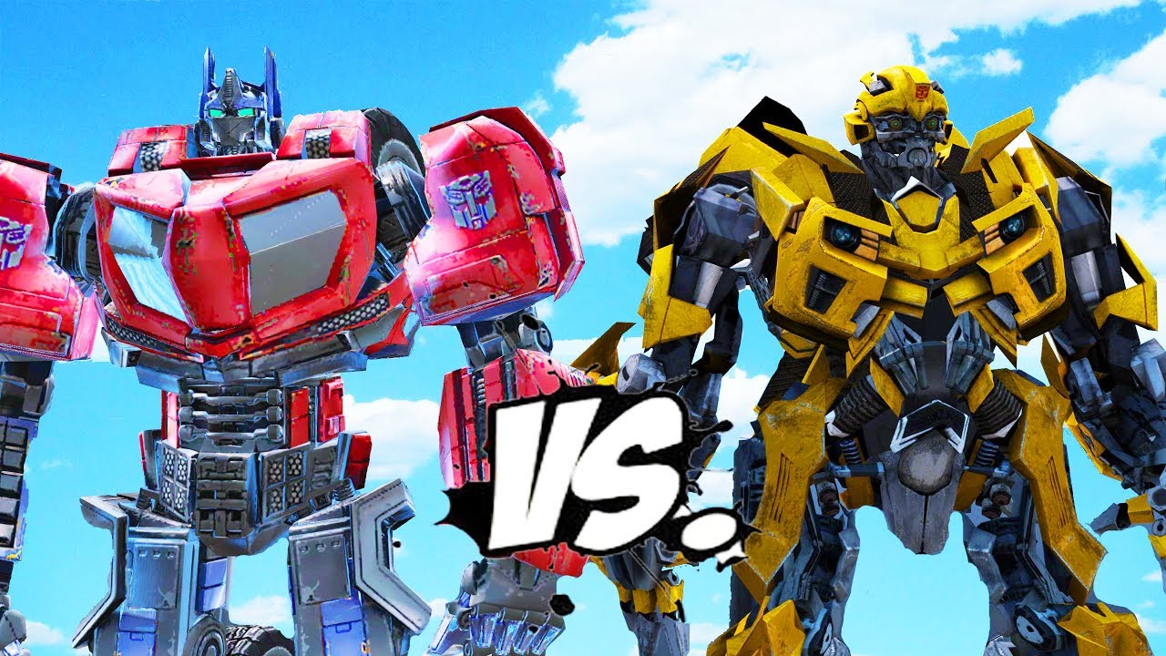 Bumblebee VS Optimus Prime (War For Cybertron) - EPIC BATTLE - YouTube