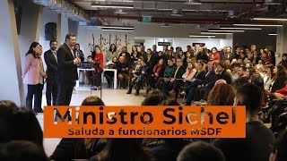 Ministro Sichel visita funcionarios de Desarrollo Social y Familia