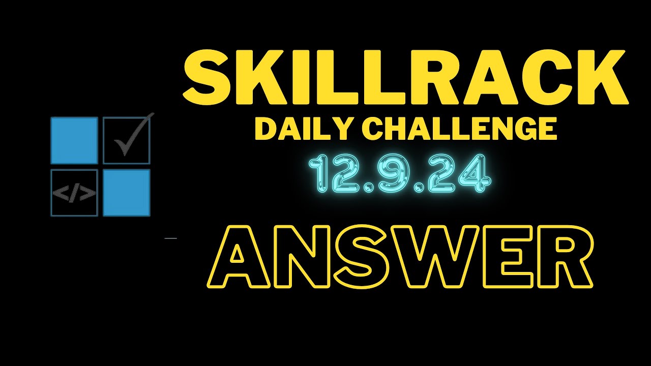 Skillrack Daily Challenge Python Solutions Skillrack