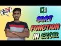 Find the square root of numbers using SQRT Function in Excel