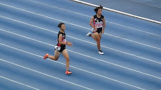 20241019 秋季延岡記録会 共通女子300ｍ決勝　吉村　愛優1/宮崎(門川高)50\