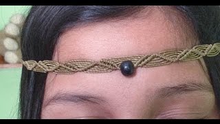 tutorial tiara en macrame | diadema en  macrame