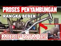 proses penyambungan rangka/frame bebek modif ktm 85 #srm578otomotif