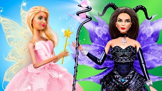Light Fairy vs Dark Fairy / 11 Barbie DIYs