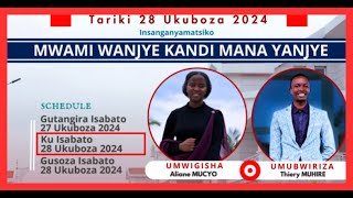 🔴 LIVE: AMATERANIRO YO KU ISABATO | Ku wa 28 Ukuboza 2024 @ITABAZAMinistries