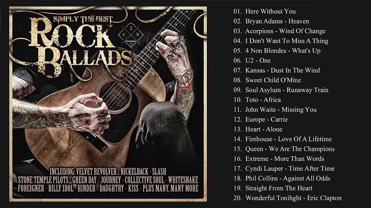 Сборник зарубежных рок баллад слушать. 80s Rock Ballads. Rock Ballads сборник. Rock Ballads 90. Сборник 90-х Rock Ballads.
