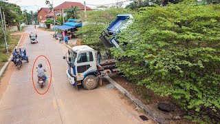 First Starting Opening New Project! Fantastic Land Fill By Incredible Bulldozer & Dump Truck Working