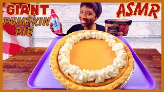 ASMR | MUKBANG PUMPKIN PIE | PUMPKIN CHEESECAKE ICE CREAM | WHIPPED CREAM