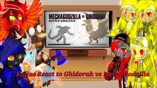 Kaijus react to Ghidorah vs Mecha Godzilla  Goji Center