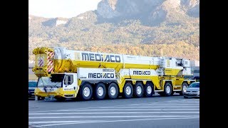 Liebherr LTM1750-9.1 MEDIACO on the road (13 minutes)