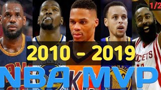 NBA SEASON MVP's 2010-2019 Part 1, #NBAMVP, #NBA, NBA HIGHLIGHTS, Mga NBA MVP