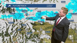 Cold front brings widespread snow Thursday night- Thursday, January 23