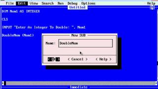 QBasic Tutorial 37 - Passing Values To Subs - QB64