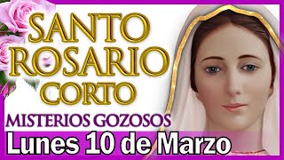 Santo Rosario Corto de Hoy Lunes 10 de Marzo 💝 Misterios Gozosos 💜 Rosario a Santa Virgen María