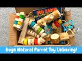 Huge Natural Parrot Toy Unboxing | Shreddable Toys | TheParrotTeacher AD