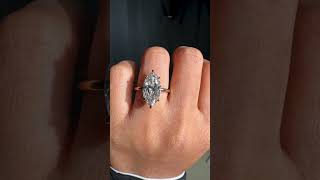 Marquise Cut Solitaire Engagement Ring. #youtubeshorts #diamond #promisering #engagementring