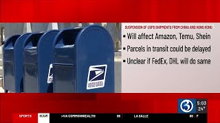 USPS suspends package shipments from China and Hong Kong following new Trump administration rule