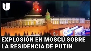 El video de la explosión por la que Rusia acusa a Ucrania de intentar asesinar a Putin
