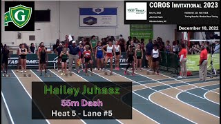 2022-12-10 - Hailey Juhasz - 55m Dash - Cardinal Gibbons - COROS Invitational - JDL Fast Track, NC