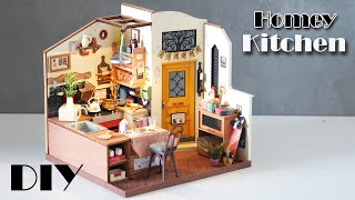 [4K] DIY Miniature Dollhouse Kit || Homey Kitchen - Rolife - Relaxing Satisfying Video