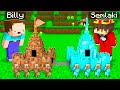 Billy Arm vs Semlaki Reich KLEINES SCHLOSS Bau Challenge in Minecraft