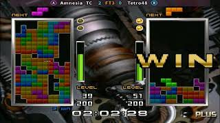 Tetris The Absolute The Grand Master 2 - Amnesia_TC vs Tetro48 FT3