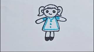 लड़की का चित्र कैसे बनाये | How to draw girl drawing