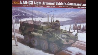 Unboxing Trumpeter 1/35 USMC LAV 2C Command And Control