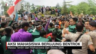 Aksi Mahasiswa di Jambi Berujung Bentrok