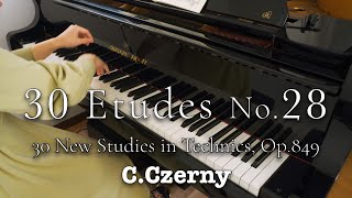 Czerny op.849, No.28, from 30 New Studies in Technics