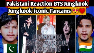 Pakistani reacts to BTS JUNGKOOK 💜| Jungkook Iconic fancam moments | Jungkook Fancams | Dab Reaction