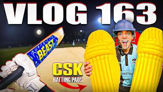 CSK Edition Batting Pads Unboxing😍| No-Ball Controversy🔥| Cricket Cardio T20 Match Vlogs