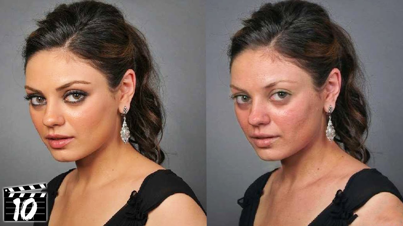 Celebrities With And Without Makeup Younger Generation Female