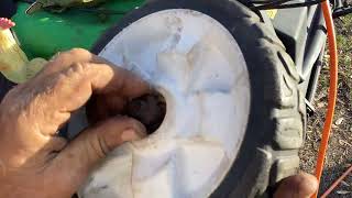 2016 Lawn-Boy AWD Lawn Mower Wheel Replacement.    Keep on Rolling the Green.!!!  Part Two.