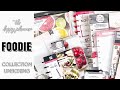 NEW FOODIE Collection From The Happy Planner® UNBOXING | At Home With Quita