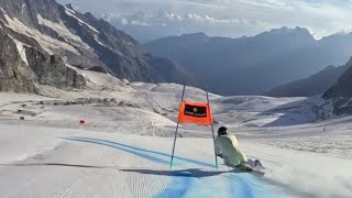 Ski zenit team Summer training skiing on Saas Fee Glacier 🇨🇭