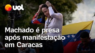 María Machado é presa após manifestação na Venezuela, denuncia a oposição