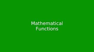 Chapter 4: Mathematical functions in Java