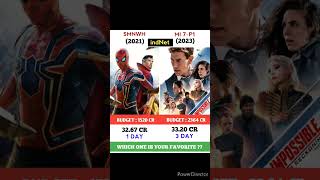 Spider Man No Way Home Vs Mission impossible Dead Reckoning Movie Comparison || Box shorts #fastx