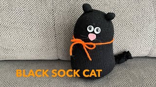 Black Sock Cat - No Sew