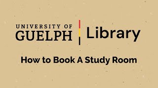 How to Book a Study Room