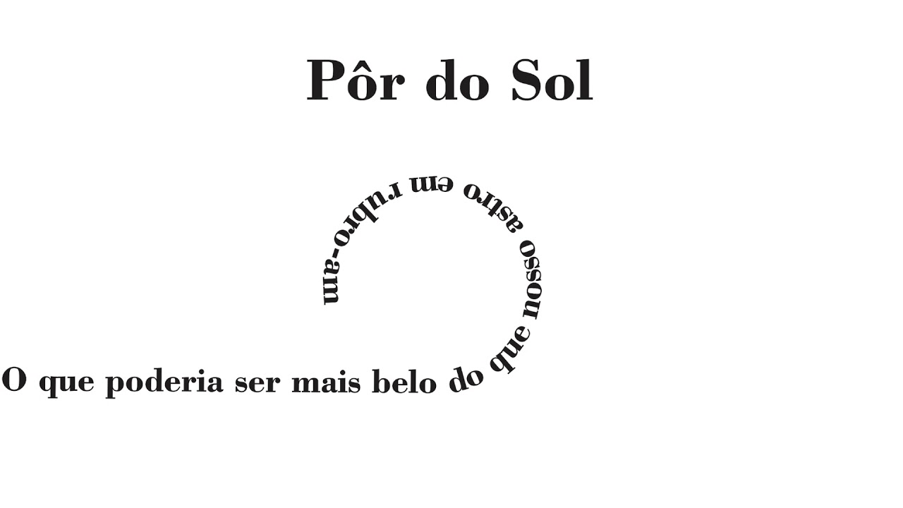 Pôr Do Sol Poema Visual Youtube