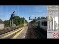 Train Drivers Eye View Cab Ride. Brighton Mainline Haywards Heath - East Croydon 4K With Commentary