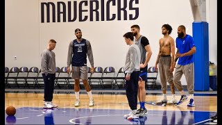 Dallas Mavs NBA Finals Practice: Bigs Work on Veer Switching, Assisted By Tyson