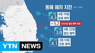 올해 3차례 해저 지진...불안한 동해 지각 / YTN