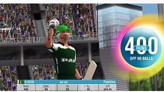 Babar Azam 400 runs Wcc2.2.8,6 best batting trick Quick play How To Hit boundary on every  ball